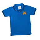 Boys' blue Polo Shirt with Cartoon Patch – Baby Patterns