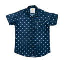 Kids’ Denim Polka Dot Short-Sleeve Shirt