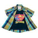 Boys’ Causal Short Sleeve double Shirt – superman print